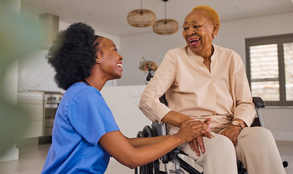 black people nurse and senior patient in wheelcha 2023 11 27 05 36 57 utc scaled